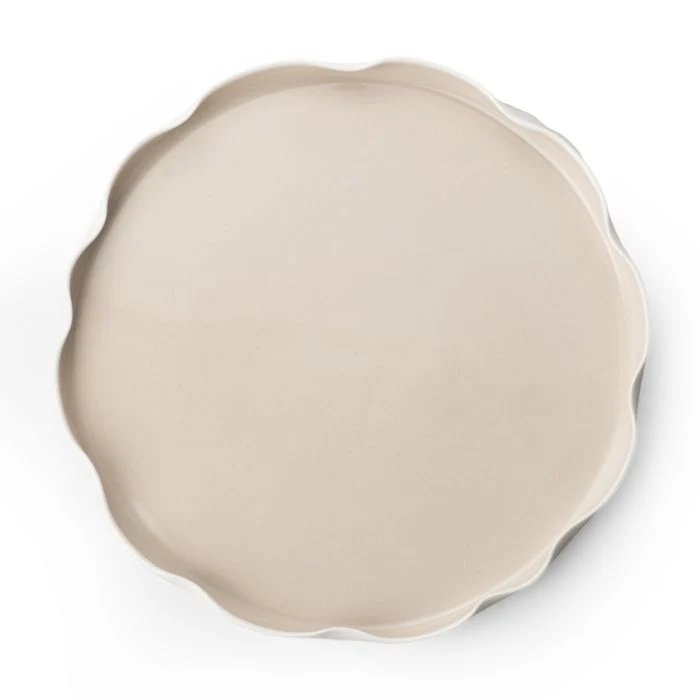 Bricard Nice 25 Parça Yemek Takımı | Beyaz-Taupe