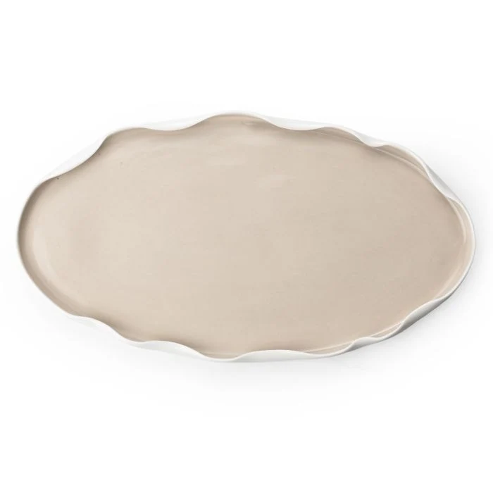 Bricard Nice 25 Parça Yemek Takımı | Beyaz-Taupe