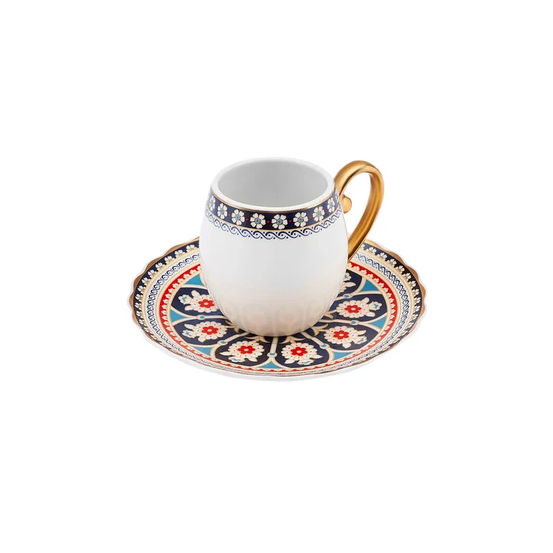 Karaca Willow Kaffeetassenset, 6 Personen, 90 ml