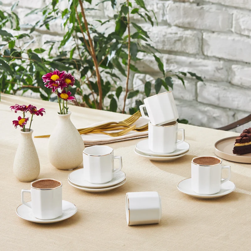 Karaca Vezir 6 Personen Kaffeetassen-Set 80 ml