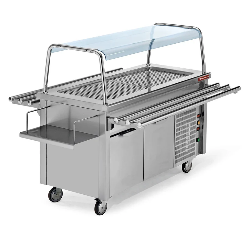 Hustenschutz gebogen für Inseltheken , 1500 mm Breite , ESG-Glas, V215