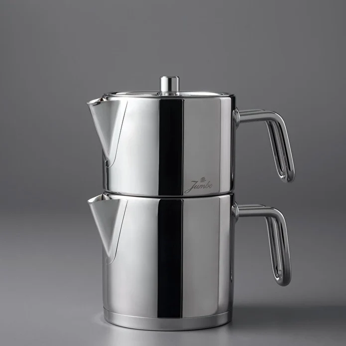 Jumbo Metalix Midi Full Metal Çaydanlık