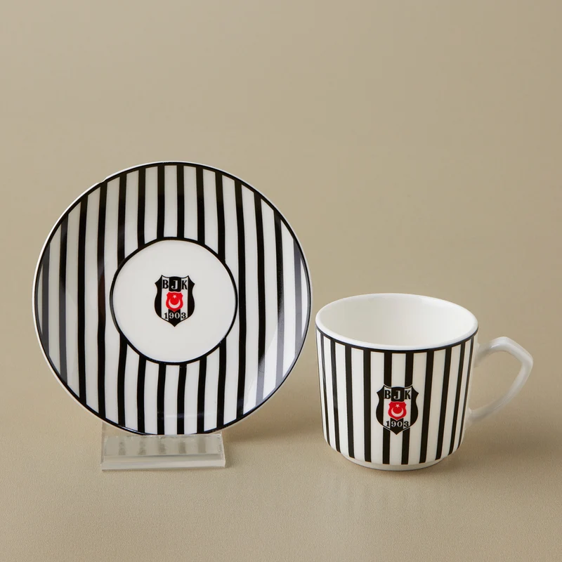 Karaca x Beşiktaş Lisanslı 6 Kişilik Kahve Fincan Takımı 80 ml