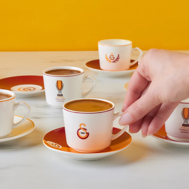 Galatasaray Karaca 6 Kişilik 80 ML Kahve Fincanı
