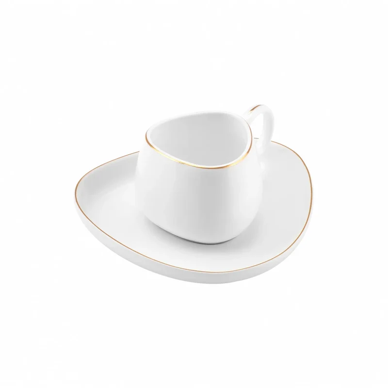 Karaca Tribe Porzellan-Kaffeetassen-Set für 6 Personen 90 ml
