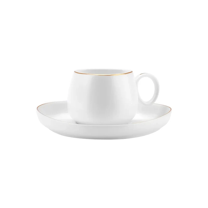Karaca Tribe Porzellan-Kaffeetassen-Set für 6 Personen 90 ml