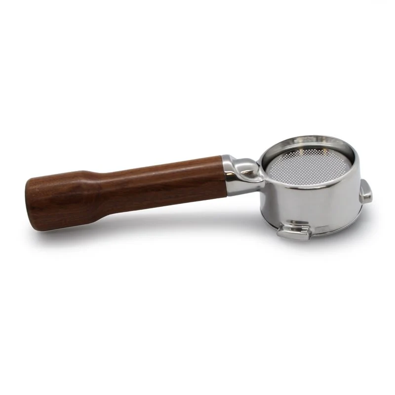 Breville Bottomless Portafilter with 16/20g IMS Basket- Wood Handle