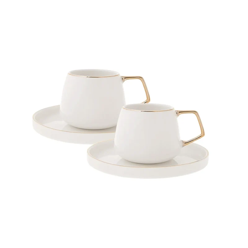 Karaca Streamline Saturn 2er-Set Kaffeetassen