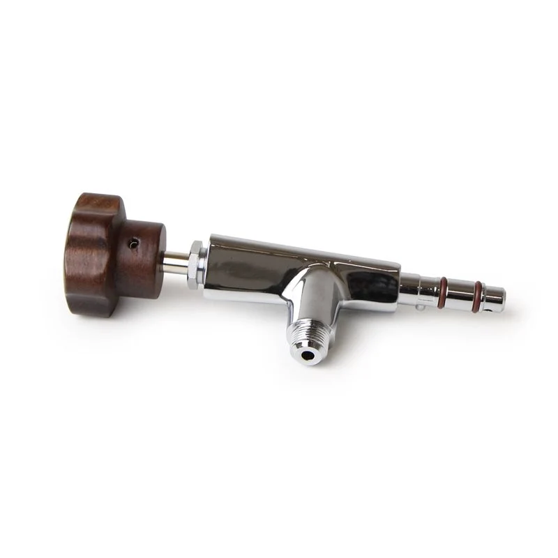 La Pavoni Stradivari Chrome Steam Tap Wooden Knob - 395154