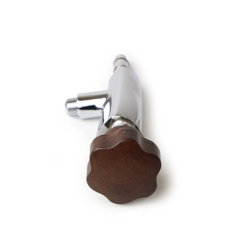 La Pavoni Stradivari Chrome Steam Tap Wooden Knob - 395154