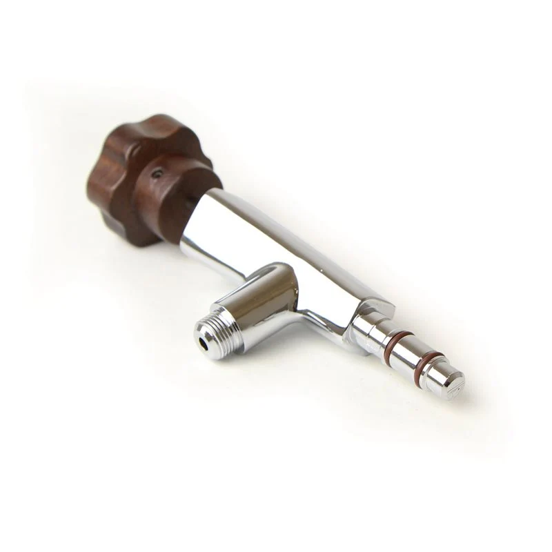 La Pavoni Stradivari Chrome Steam Tap Wooden Knob - 395154