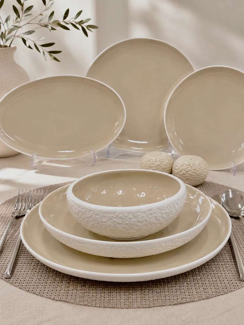 Bricard Barles Stone Yemek Takımı 6 kişilik - 27 Parça