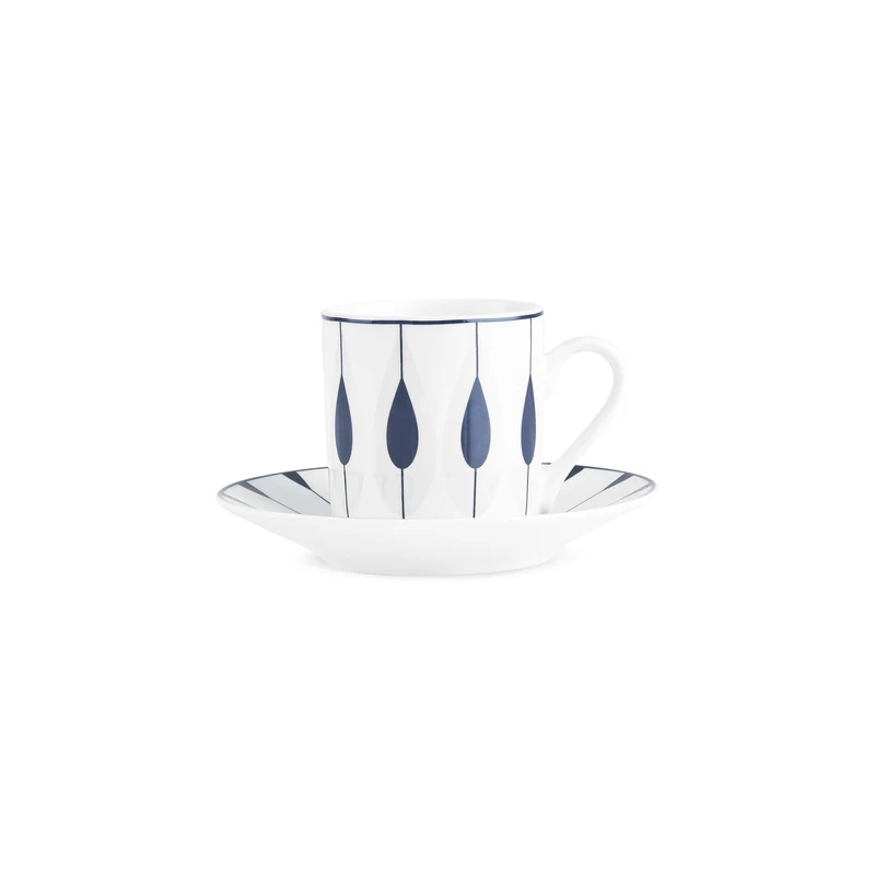 Karaca Ahenk 12-teiliges Bone China Espresso Türkisch-Kaffeetassen-Set für 6 Personen, 80 ml, Mehrfarbig