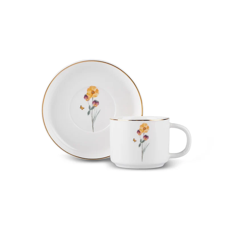Karaca Valencia 6 Person Kaffee Tasse Set 90 Ml