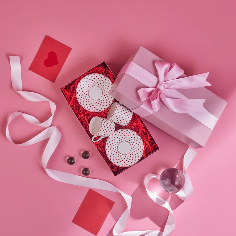 Karaca Sweet Love für 2 Personen Kaffeetasse, 90 ml