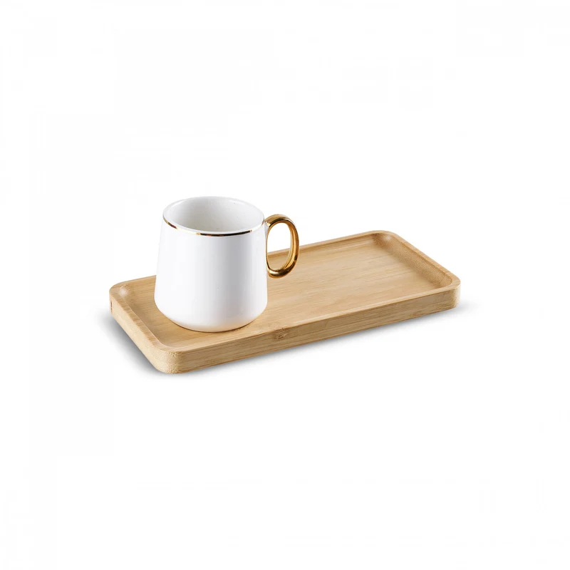 Karaca Ada Bamboo Platte 2 Person Kaffeetasse 90 Ml