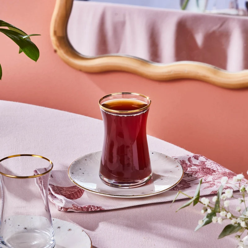 Karaca Fleur 12-Teiliges 6-Personen Tee-Set