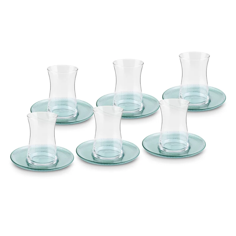 Karaca Juliet Grün 6-Personen-Teeset
