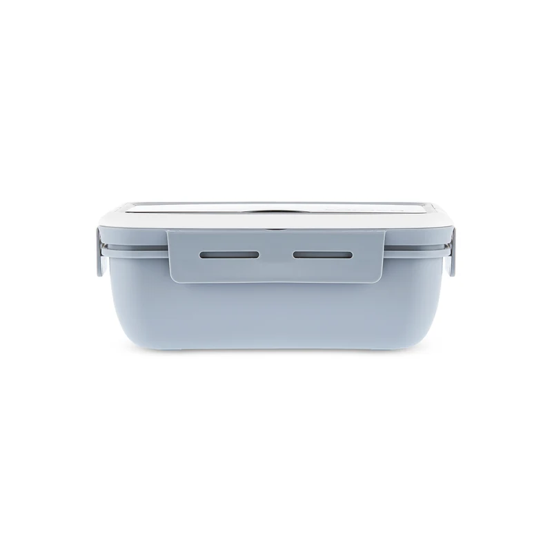 Karaca Fusca Lunchbox mit Gabel und Löffel Grau