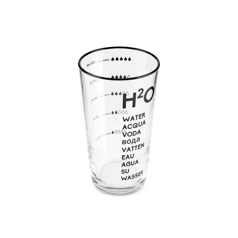 Karaca H2O Schwarzes Erfrischungsgetränkglas, 570 Ml