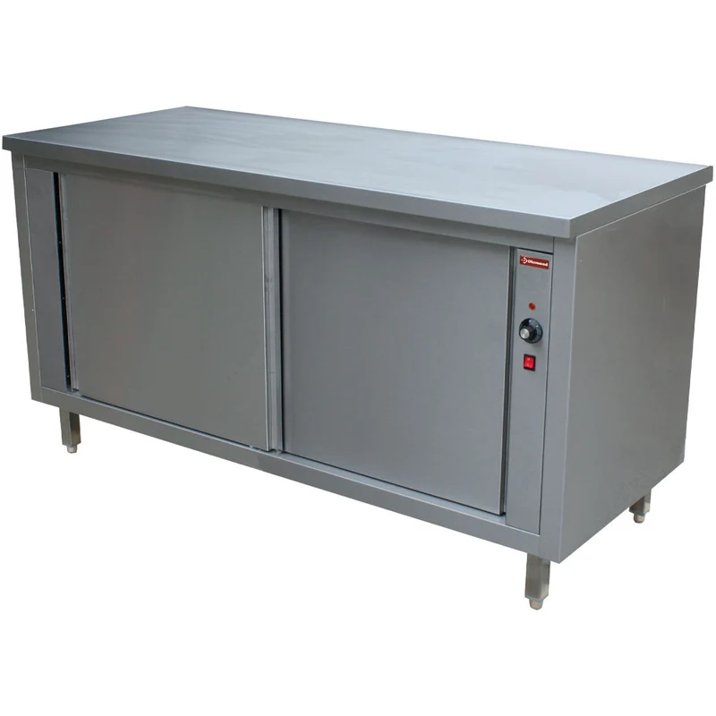 Profi Wärmeschrank 180 cm mit Schiebetüren & Arbeitsfläche, TE187/B