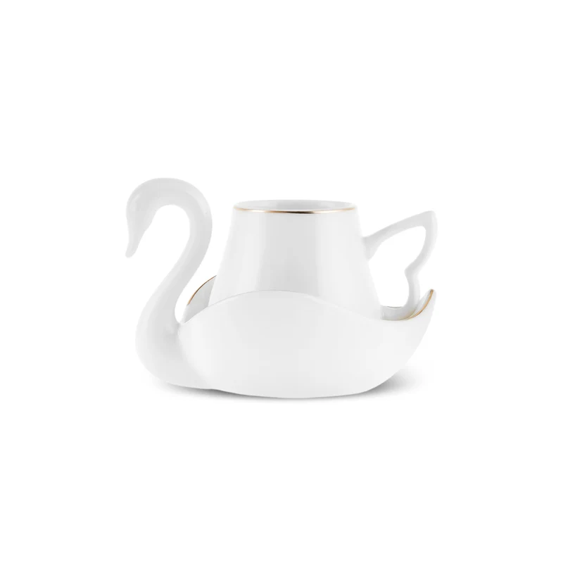 Karaca Schwan Kaffeetassen-Set für 6 Personen