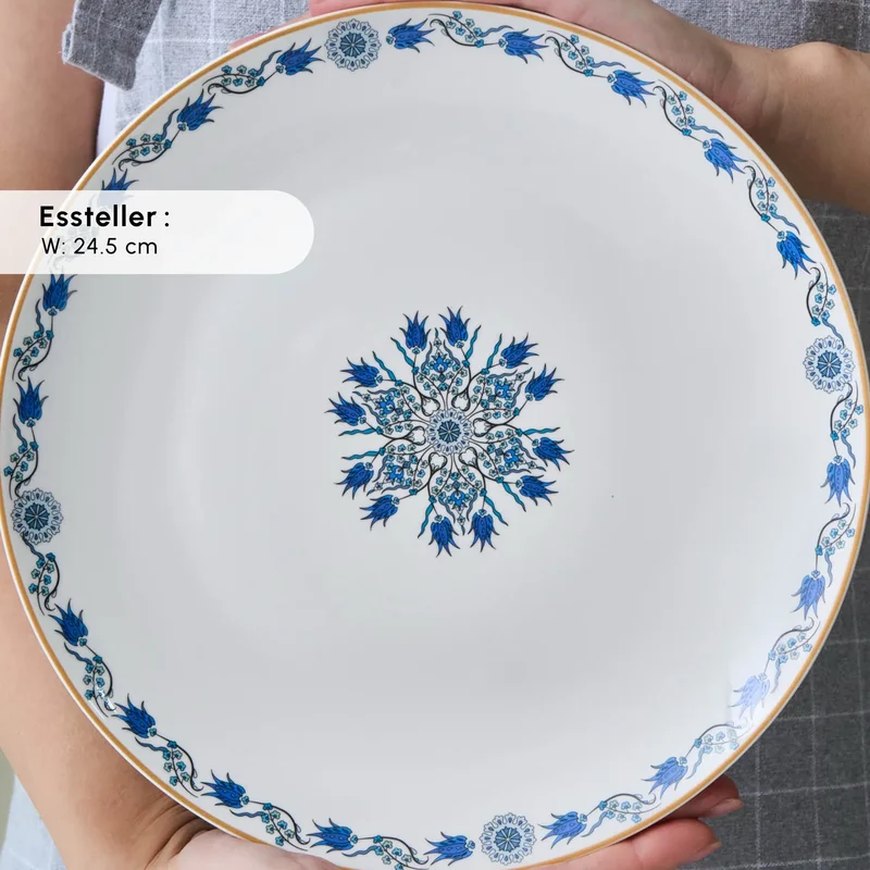 Karaca Bone China İznik 26 Parça Servis Seti, 6 Kişilik, Renkli