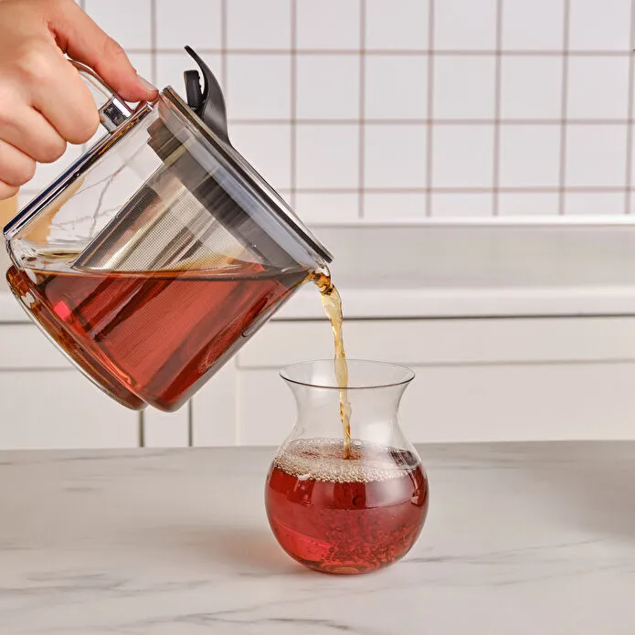 Karaca Refika'dan XL Glas – Elektrische Çaydanlık – 2800 ml – Chrome – 2200W