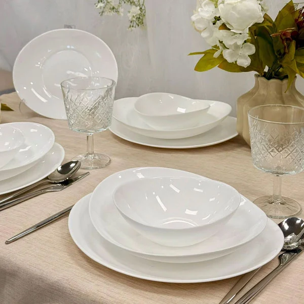 Karaca White Pure 48 Parça Yemek Takımı | 12 Kişilik