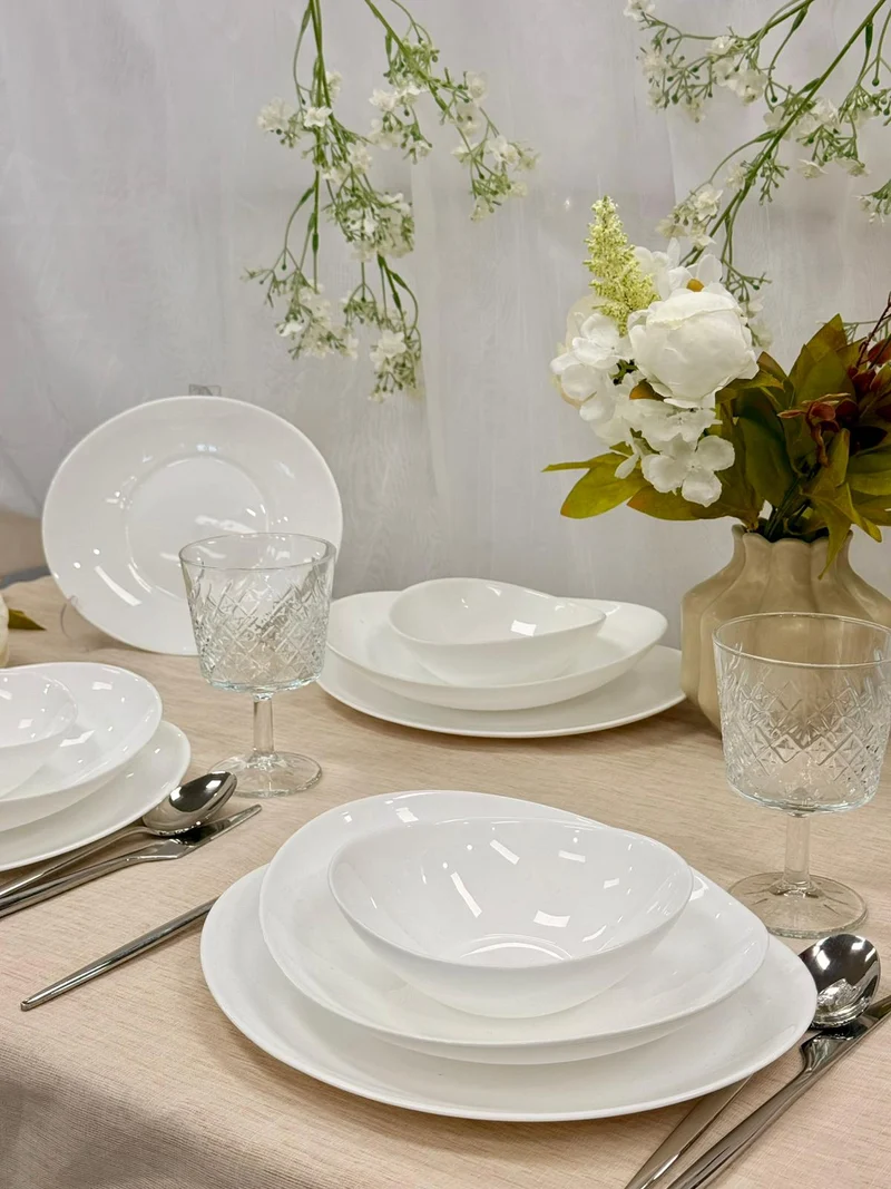 Karaca White Pure 48 Parça Yemek Takımı | 12 Kişilik