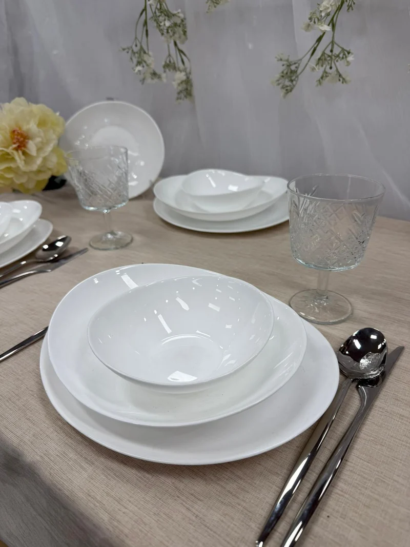 Karaca White Pure 48 Parça Yemek Takımı | 12 Kişilik