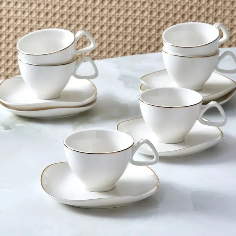 Karaca Middle Kaffeetassen-Set 90 ml für 6 Personen