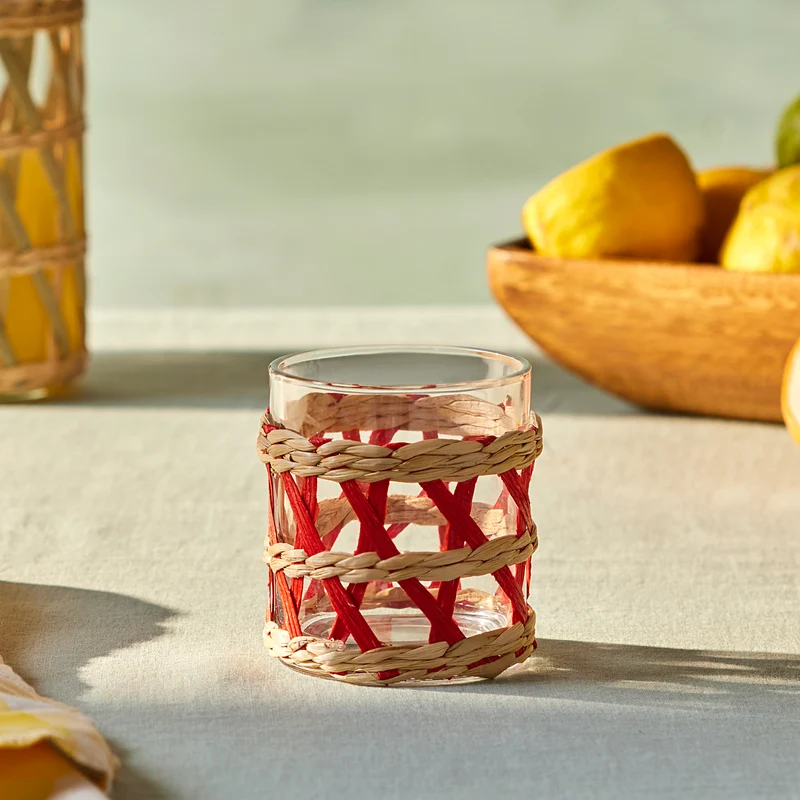 Karaca Waven Wasserglas, 285 ml, Rot