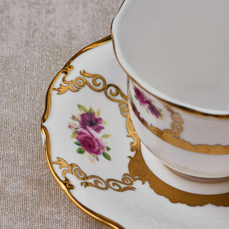 Karaca Royal Bone Elizabeth Kaffeetassenset für 6 Personen, 90 ml