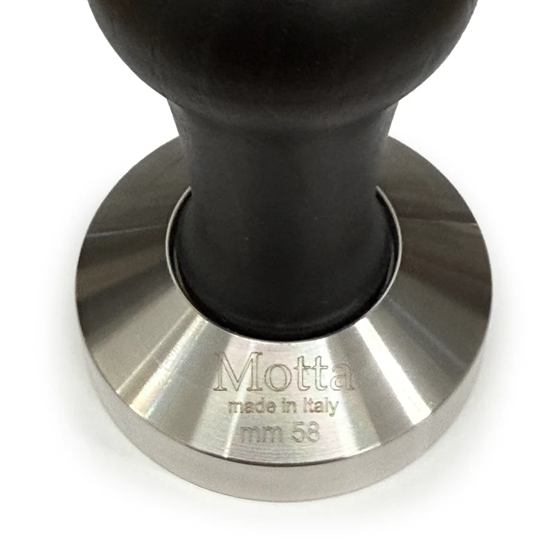 Motta Flat Coffee Tamper ø 58mm Black Handle