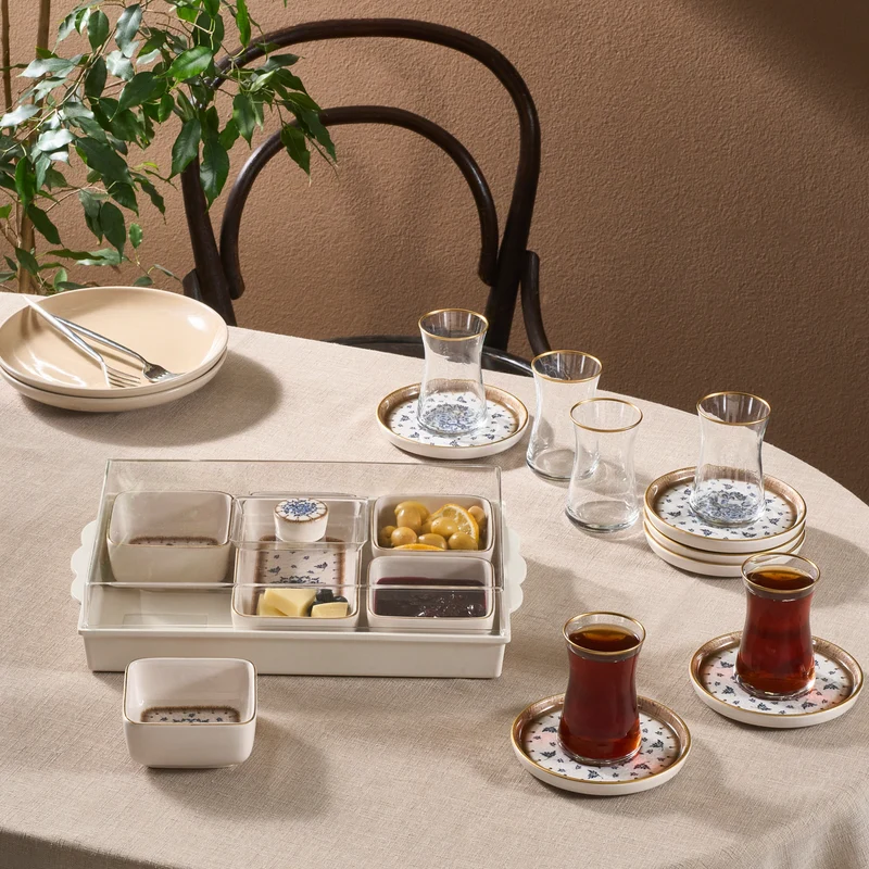 Karaca Elena Teeset, 12-teilig, für 6 Personen