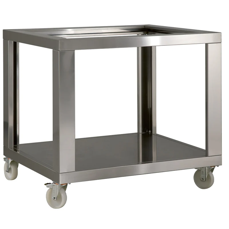 Fahrbares Edelstahl-Untergestell mit Grundboden , 1210 x 860 mm, SGL8/35-D