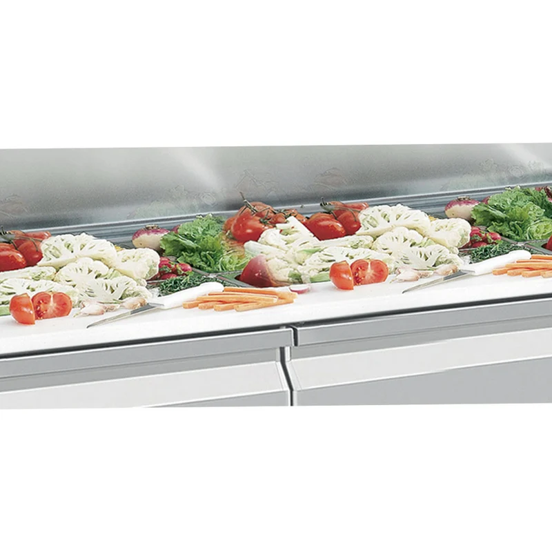 Saladette mit 3 Türen und Polyethylen-Arbeitsplatte , 405 L , GN 1/1, SG3-G4/P9