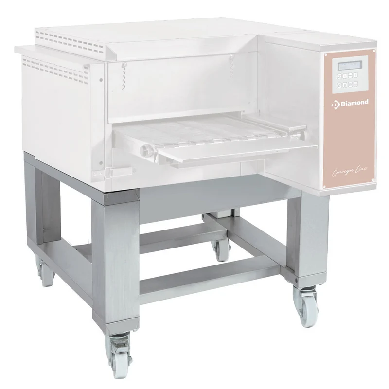 Fahrbares Edelstahl-Untergestell , 765x580x620 mm , mit Feststellbremsen, SFTGV40/58-N