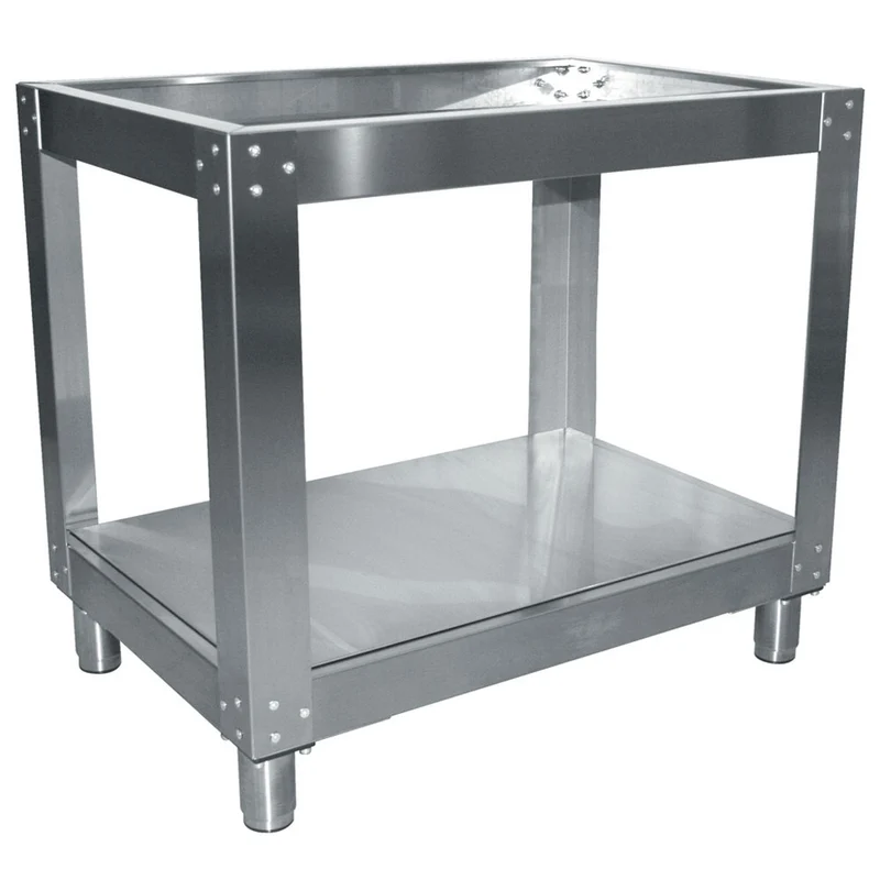 Ofen-Untergestell Edelstahl , Stabiler Unterbau für Gastronomie-Öfen , 930 mm Breite, SFP/24-GX