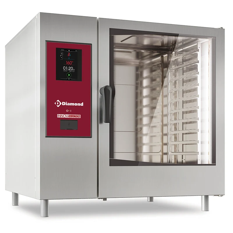 Profi Kombidämpfer elektrisch 12 x GN 2/1 mit automatischer Reinigung, SDET/XC-12