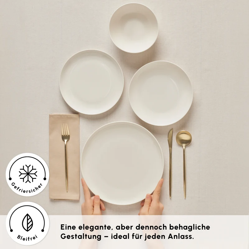 Karaca Streamline Remi 24-teiliges Tafelservice für 6 Personen