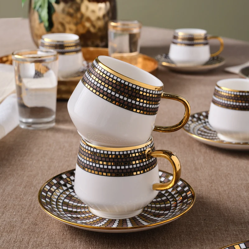 Karaca Belgin, 6 Person Kaffee Tasse Set, 90 ML