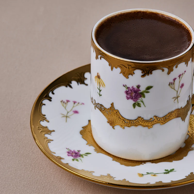 Karaca Bihter, 6 Person Kaffeetasse 90ML