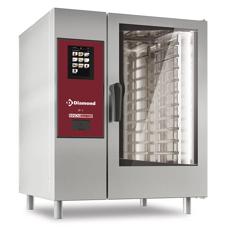 Kombidämpfer Elektro 10 x GN 1/1 mit Boiler & automatischem Reinigungssystem, SBET/XC-10