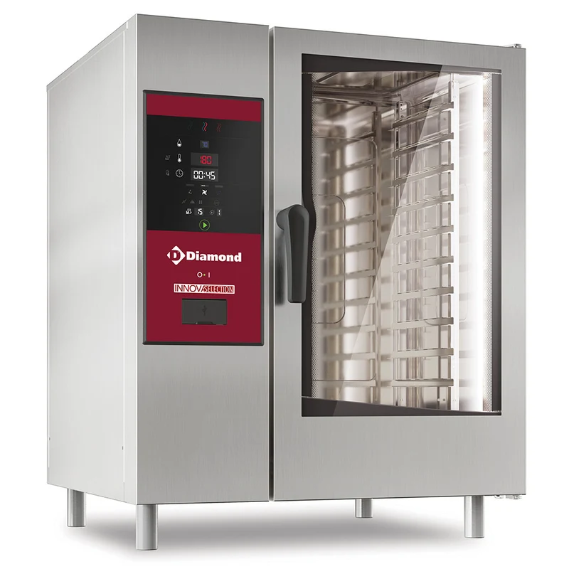 Profi Kombidämpfer 10 x GN 1/1 mit Boiler und Reinigungssystem, SBES/XC-10