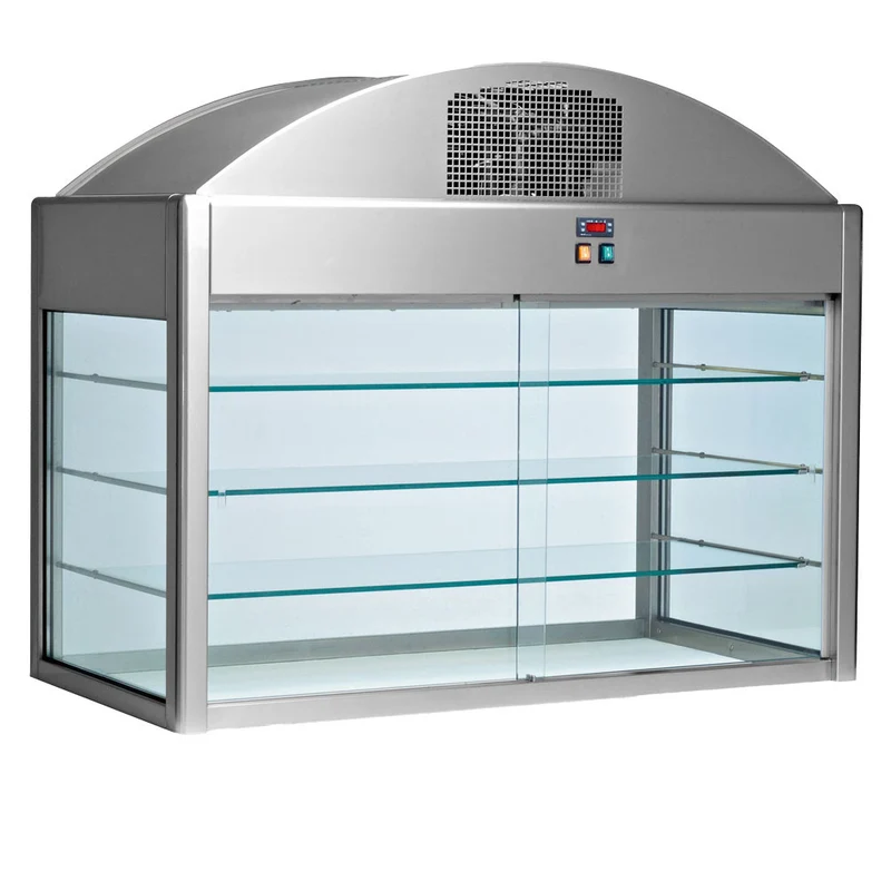 Stand-Kühlvitrine , 3 Ebenen , beidseitige Bedienung , 141 cm breit, S80/VAF15-R2