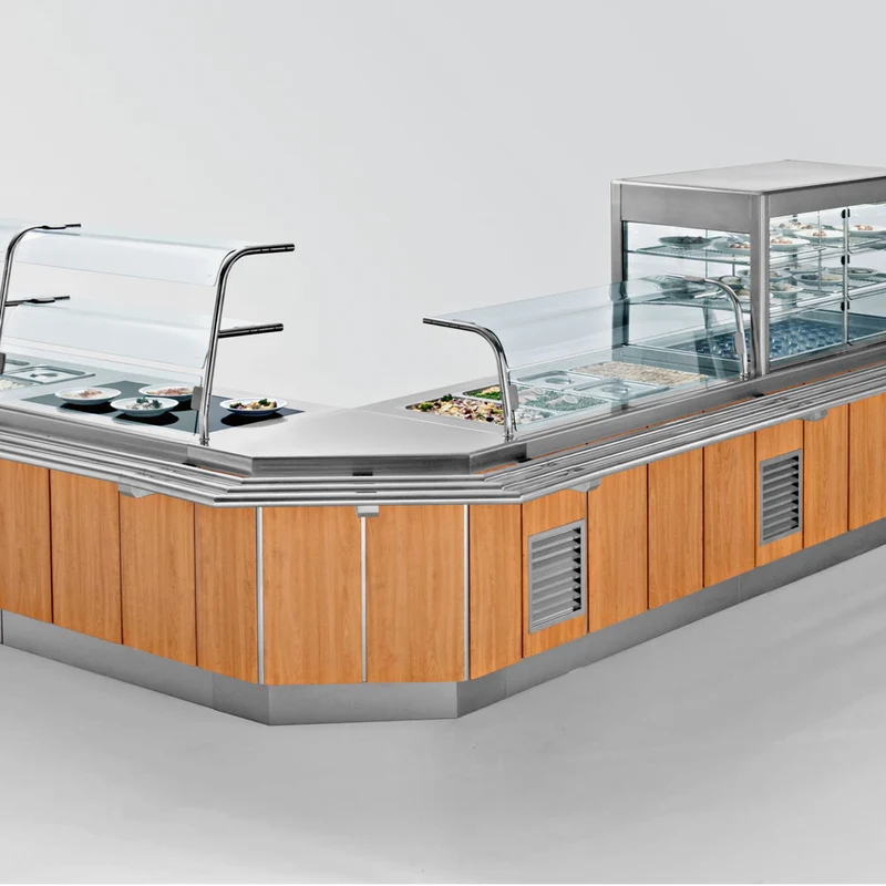 Tieftemperatur-Kühlplatte mit offenem Unterbau , 6x GN 1/1, S80/RPT23