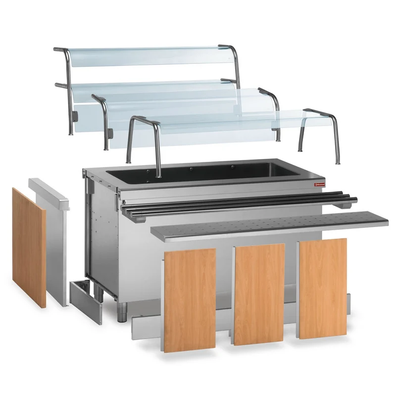 Lineare Tablettablage zur Anbaumontage, 750 mm, S80/R8
