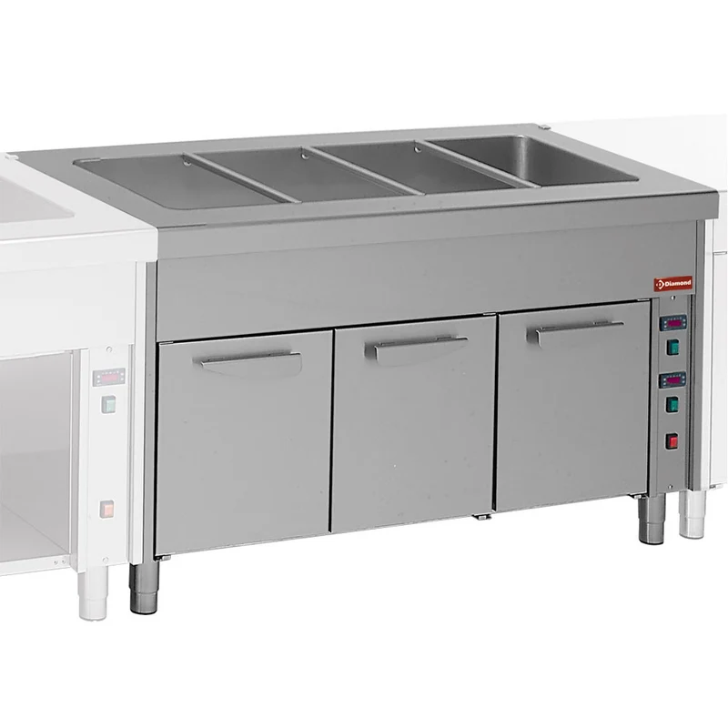 Profi Wasserbad auf Umluft-Wärmeschrank , 4x GN 1/1, S80/BC15